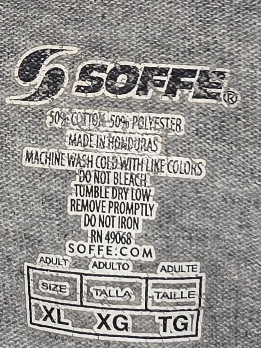 Soffe Men's Gray Active Jeans - XL